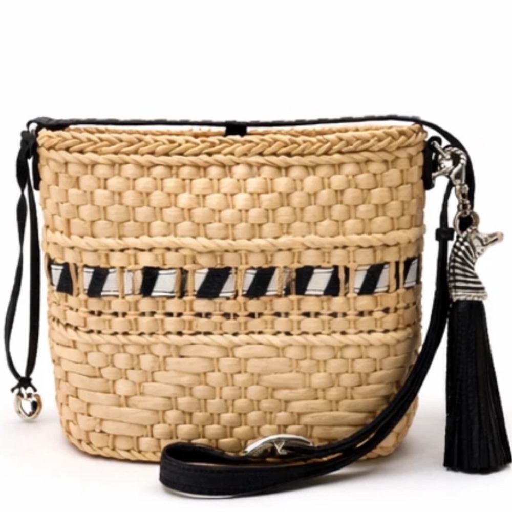 Brighton Natural Woven Straw Summer Boho Vacation Shoulder Bag Women's